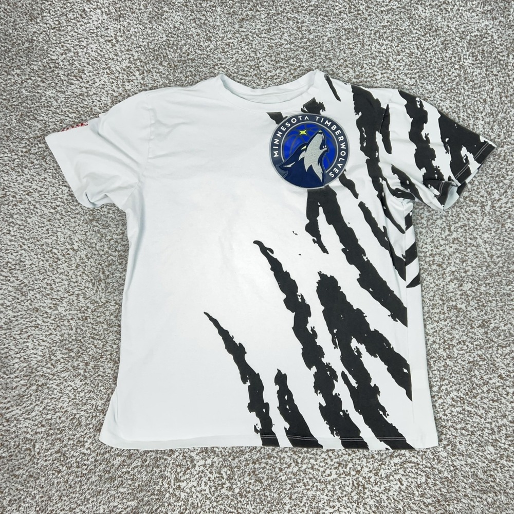 Minnesota Timberwolves Shirt Mens 2XL White NBA Basketball Fisll Sports‎ Tee T